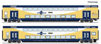 Roco H0 2-tlg. Set: Doppelstockwagen, metronom (DC)