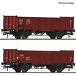 Roco H0 2-tlg. Set: Offene Güterwagen, PKP (DC)